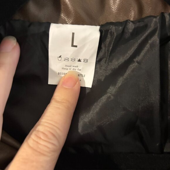 Faux Leather Jacket Brown – Jungle Explorer Archeologist Lightweight Costume L - Picture 4 of 4